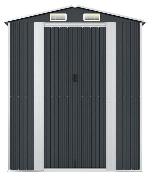 Szopa ogrodowa, antracytowa, 192x108x223 cm, stal galwanizowana