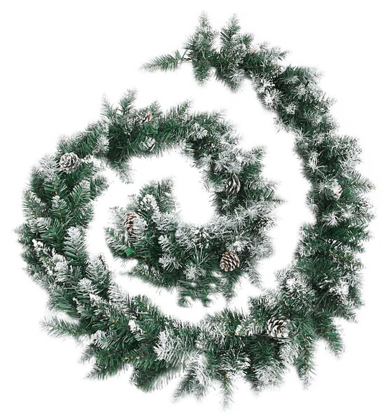 Świąteczna girlanda z lampkami LED, zielona, 5,2 m, PVC