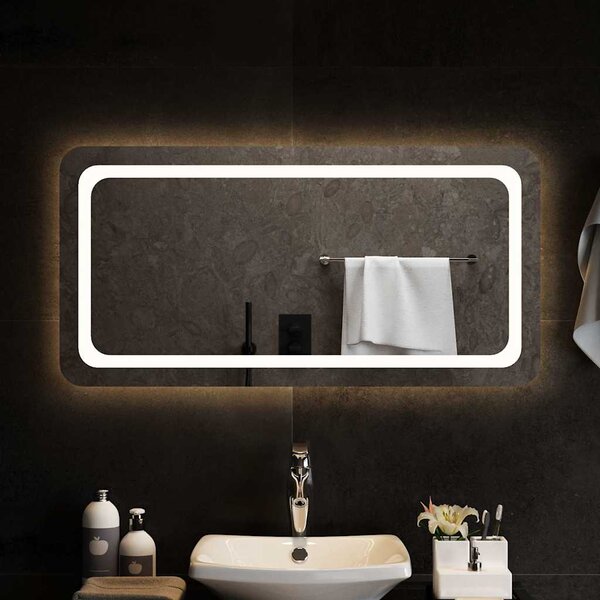 Lustro łazienkowe z LED, 100x50cm