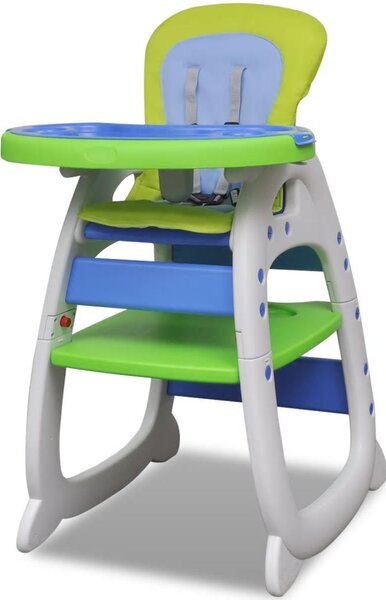 Krzesełko do karmienia 3w1 Niebiesko-Zielone