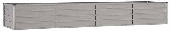 Podwyższona donica, rdzawa, 320x80x45 cm, stal kortenowska