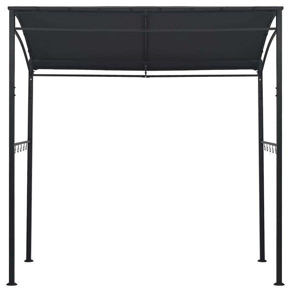 Altanka nad grill, 215x150x220 cm, antracytowa, stal