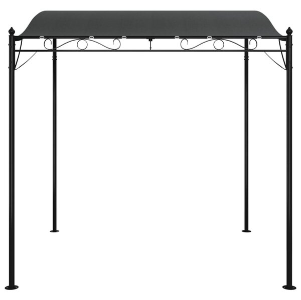 Zadaszenie, antracytowe, 2x2,3 m, 180 g/m², tkanina i stal