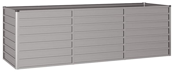 Podwyższona donica, rdzawa, 240x80x77 cm, stal kortenowska
