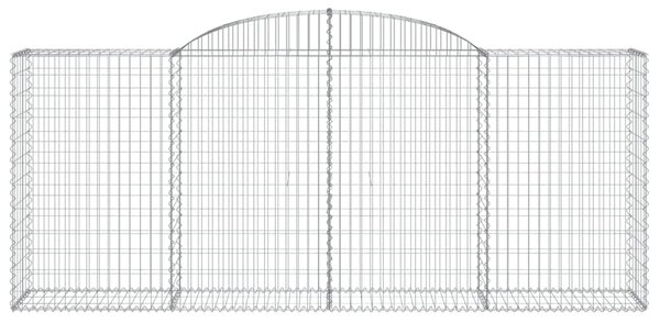 Łukowaty kosz gabionowy 300x50x120/140 cm, galwanizowane żelazo