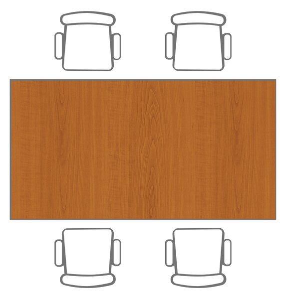 Blat stołu TRIVIA 800 x 800 x 25 mm, czereśnia