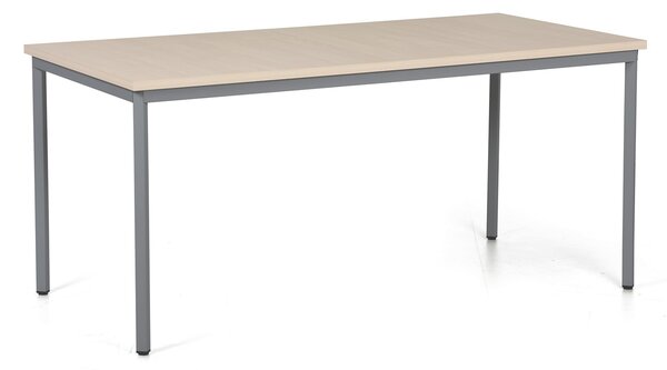 Stół jadalniany TRIVIA, 160x80 cm, ciemnoszara podstawa, brzoza