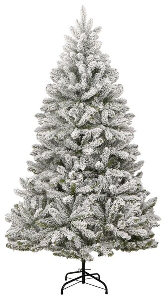 Sztuczna choinka zawiasowa, ośnieżona, 210 cm