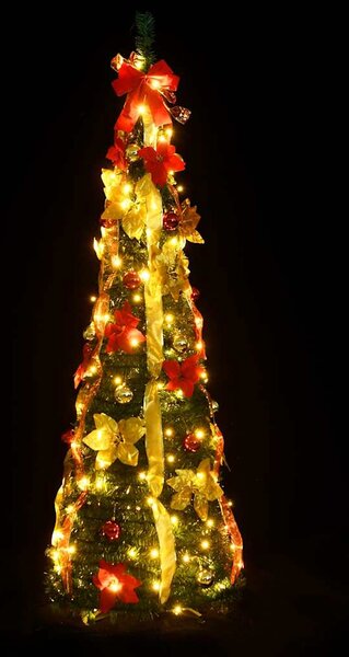 Sztuczna choinka typu pop-up, 150 LED, zielona, 180 cm
