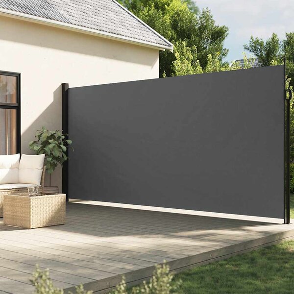 Markiza boczna rozkładana antracytowa 220x300 cm
