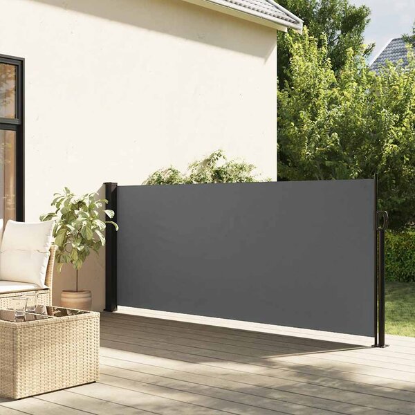 Markiza boczna rozkładana antracytowa 100x300 cm