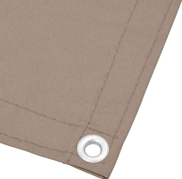 Parawan balkonowy, taupe, 120x1000 cm, 100% poliester Oxford