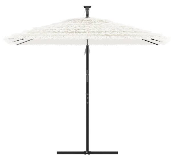 Parasol ogrodowy na stalowym słupku, biały, 246x246x230 cm