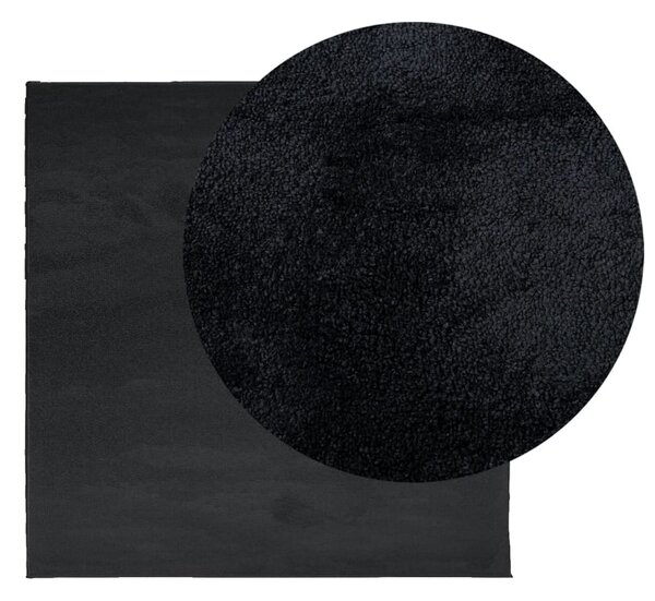 Dywan OVIEDO z krótkim włosiem, czarny, 200x200 cm