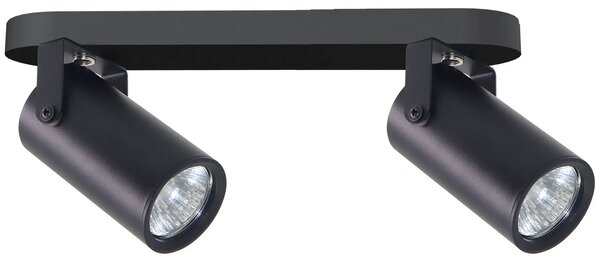 Czarna lampa sufitowa dwupunktowa loft na listwie - Z071 Z1-C00