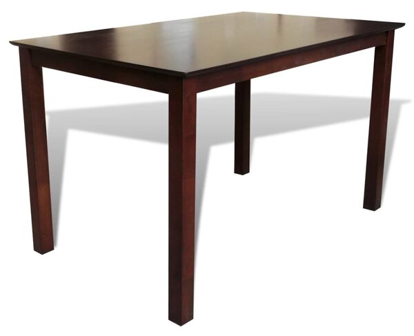 Stół z litego drewna, brązowy, 110 cm