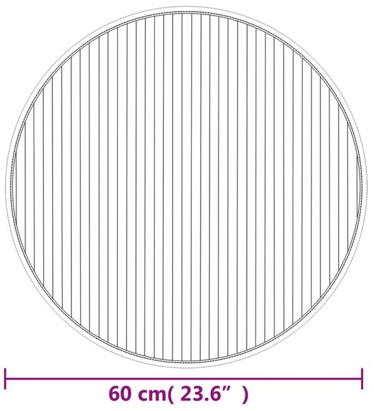 Bambusowy okrągły dywan naturalny 60 cm F6-N05