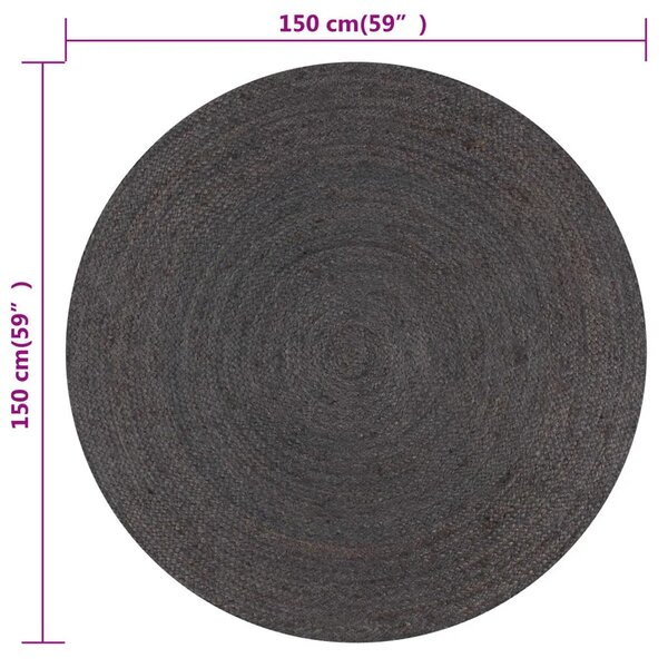 Ciemnoszary elegancki dywanik 150 cm M5-C94