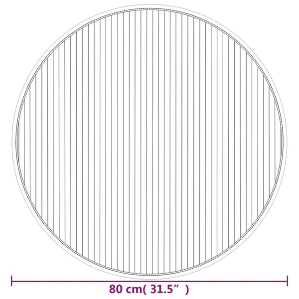 Naturalny okrągły dywan 80 cm P5-N66