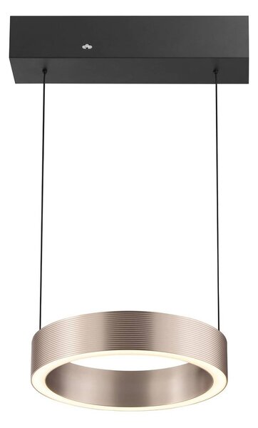 Brilliant Lampa wisząca Axion, możliwość ściemniania, brązowy / rdzawy, salon / jadalnia, metal, nowoczesny