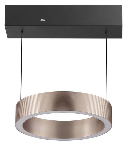 Brilliant Lampa wisząca Axion, możliwość ściemniania, brązowy / rdzawy, salon / jadalnia, metal, nowoczesny