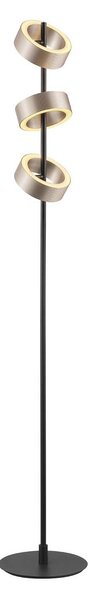 Brilliant Lampa stojąca LED Axion, możliwość ściemniania, brązowy / rdzawy, salon / jadalnia, metal, nowoczesny