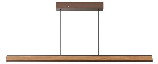 Brilliant Lampa wisząca Arviso, możliwość ściemniania, jasne drewno, salon / jadalnia, drewno, nowoczesny