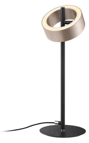 Brilliant Lampa stołowa LED Axion, możliwość ściemniania, brązowy / rdzawy, salon / jadalnia, metal, nowoczesny