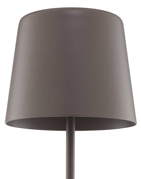 Brilliant Lampa stołowa LED Kaami, możliwość ściemniania, brązowy / rdzawy, salon / jadalnia, metal, nowoczesny