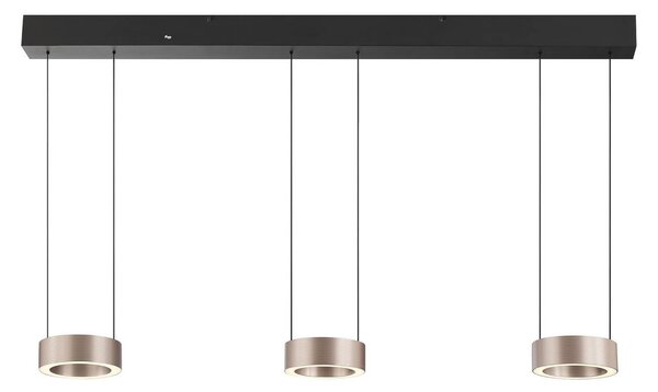Brilliant Lampa wisząca Axion, możliwość ściemniania, brązowy / rdzawy, salon / jadalnia, metal, nowoczesny