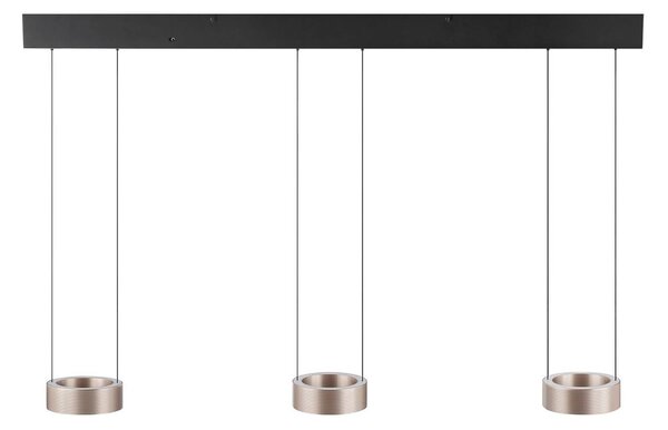 Brilliant Lampa wisząca Axion, możliwość ściemniania, brązowy / rdzawy, salon / jadalnia, metal, nowoczesny