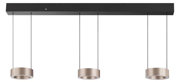 Brilliant Lampa wisząca Axion, możliwość ściemniania, brązowy / rdzawy, salon / jadalnia, metal, nowoczesny