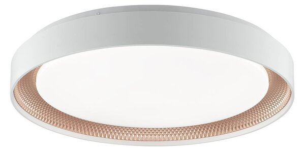 Brilliant Lampa sufitowa LED Waldo, możliwość ściemniania, biały / opal, salon / jadalnia, metal, nowoczesny