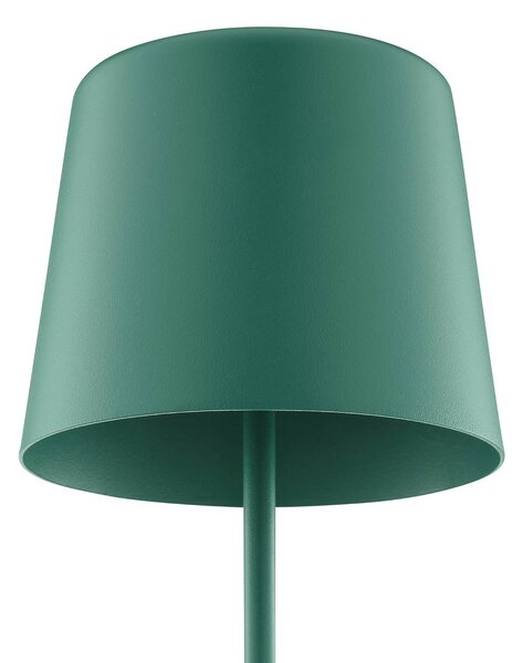 Brilliant Lampa stołowa LED Kaami, możliwość ściemniania, zielony, salon / jadalnia, metal, nowoczesny