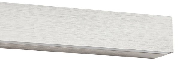 Kinkiet Kinsley Lucande, możliwość ściemniania, aluminiowy / szary / cynkowy, salon / jadalnia, metal, nowoczesny