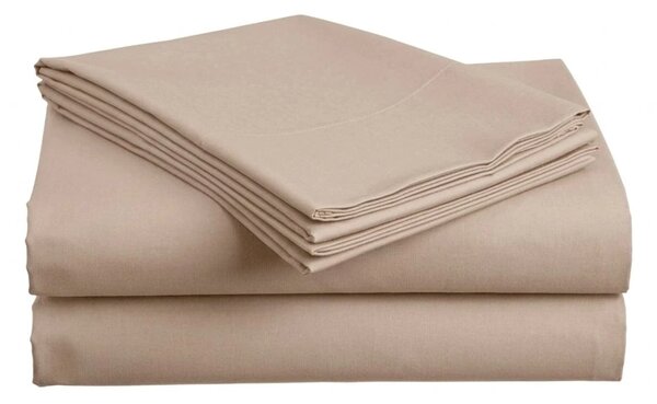 Bawełniane prześcieradło STANDARD 140x240 cm, beżowe