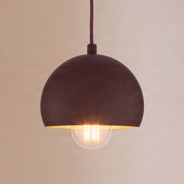 Lampa wisząca Sool Luminex, możliwość ściemniania, czerwony, salon / jadalnia, metal