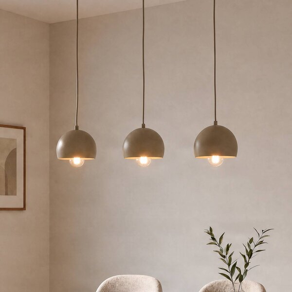 Lampa wisząca Sool Luminex, możliwość ściemniania, kremowy / amber, salon / jadalnia, metal