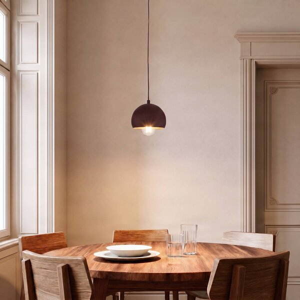 Lampa wisząca Sool Luminex, możliwość ściemniania, czerwony, salon / jadalnia, metal