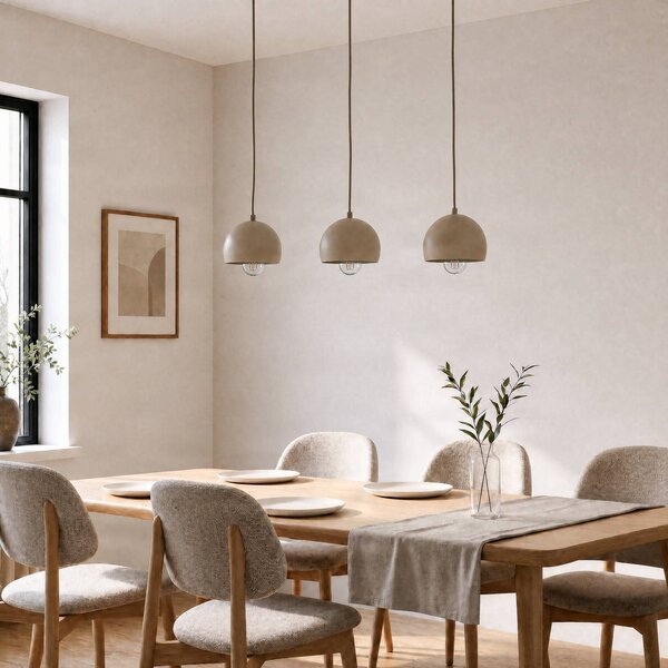 Lampa wisząca Sool Luminex, możliwość ściemniania, kremowy / amber, salon / jadalnia, metal