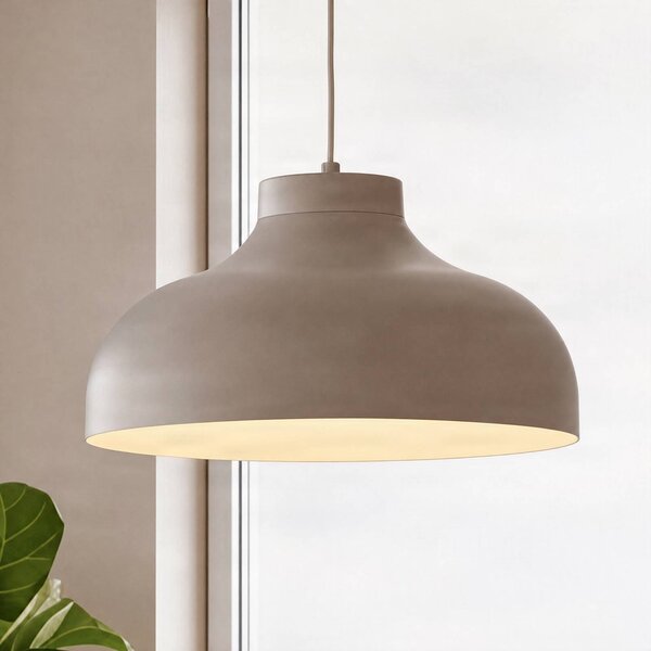 Lampa wisząca Basca Luminex, możliwość ściemniania, kremowy / amber, salon / jadalnia, metal