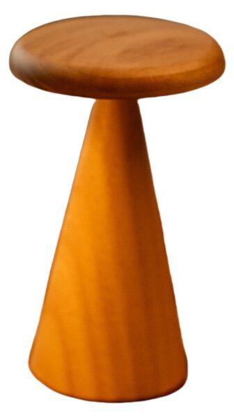 Lampa stołowa LED w naturalnym kolorze z drewnianym kloszem (wysokość 21 cm) Sylva – Gingko