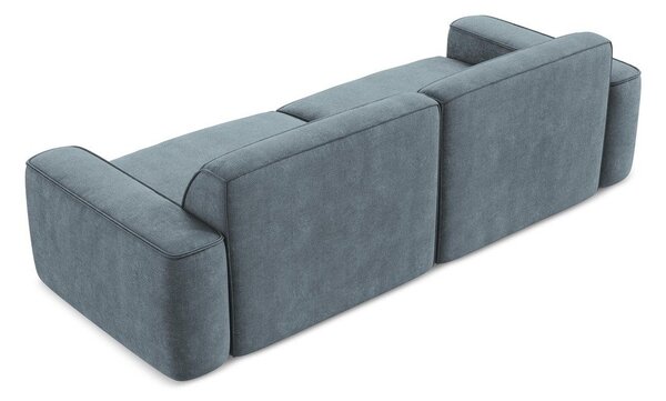 Szaroniebieska sofa z tkaniny szenilowej 244 cm Omao – Makamii