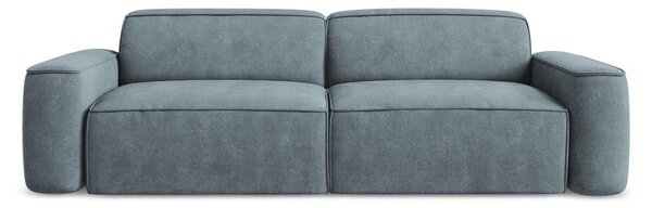 Szaroniebieska sofa z tkaniny szenilowej 244 cm Omao – Makamii