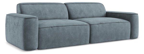 Szaroniebieska sofa z tkaniny szenilowej 244 cm Omao – Makamii