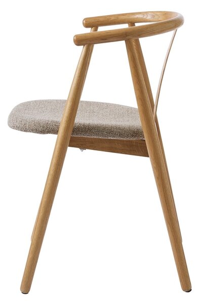 Beżowo-naturalne krzesło Relate – Unique Furniture