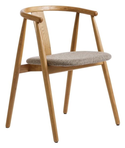 Beżowo-naturalne krzesło Relate – Unique Furniture
