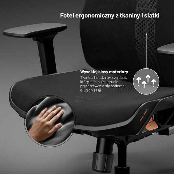 Fotel biurowy ergonomiczny Diablo V-Flash Ultra Black