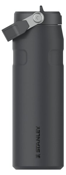 Czarny termos ze stali nierdzewnej 700 ml IceFlow™ Flip Straw 2.0 Tumbler Black – Stanley