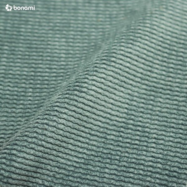 Turkusowa sztruksowa rozkładana/ze schowkiem sofa 215 cm Bjork – Bonami Selection